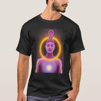 Yoga Girl Vrouw Sun Salutation Meditation Chakra T-shirt