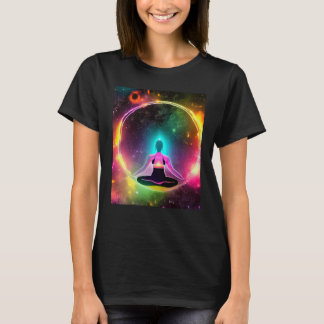 Yoga Girl Vrouw Sun Salutation Meditation Chakra T-shirt