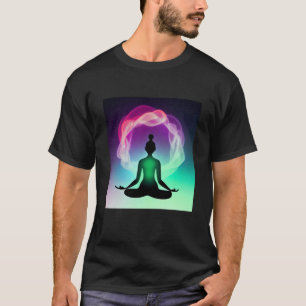 Yoga Girl Vrouw Sun Salutation Meditation Chakra T-shirt