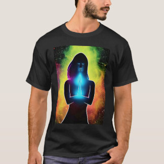 Yoga Girl Vrouw Sun Salutation Meditation Chakra T-shirt
