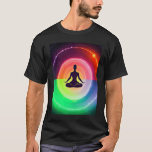 Yoga Girl Vrouw Sun Salutation Meditation Chakra T-shirt