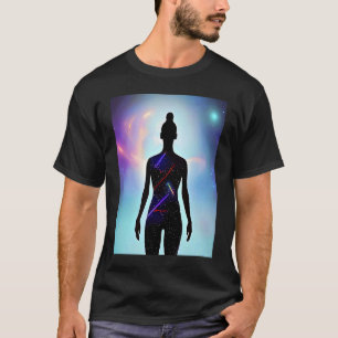 Yoga Girl Vrouw Sun Salutation Meditation Chakra T-shirt