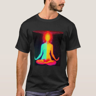 Yoga Girl Vrouw Sun Salutation Meditation Chakra T-shirt