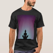 Yoga Girl Vrouw Sun Salutation Meditation Chakra T-shirt (Voorkant)
