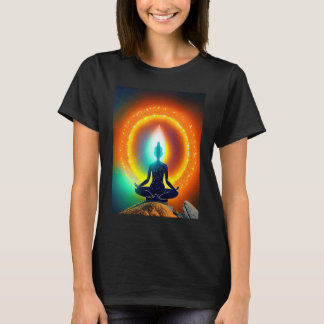 Yoga Girl Vrouw Sun Salutation Meditation Chakra T-shirt