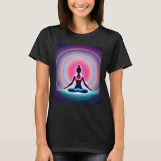 Yoga Girl Vrouw Sun Salutation Meditation Chakra T-shirt
