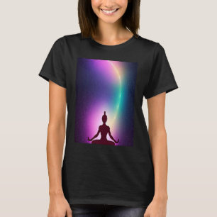 Yoga Girl Vrouw Sun Salutation Meditation Chakra T-shirt