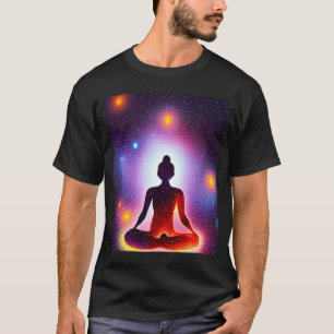 Yoga Girl Vrouw Sun Salutation Meditation Chakra T-shirt