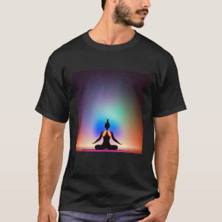 Yoga Girl Vrouw Sun Salutation Meditation Chakra T-shirt