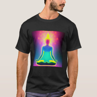 Yoga Girl Vrouw Sun Salutation Meditation Chakra T-shirt