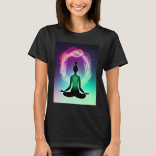 Yoga Girl Vrouw Sun Salutation Meditation Chakra T-shirt