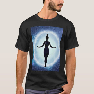 Yoga Girl Vrouw Sun Salutation Meditation Chakra T-shirt