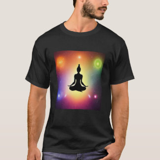 Yoga Girl Vrouw Sun Salutation Meditation Chakra T-shirt