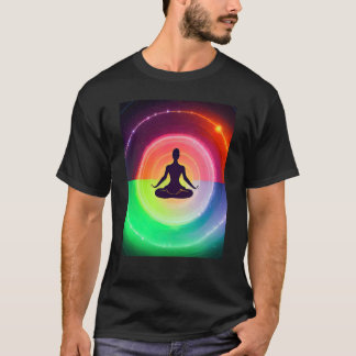 Yoga Girl Vrouw Sun Salutation Meditation Chakra T-shirt
