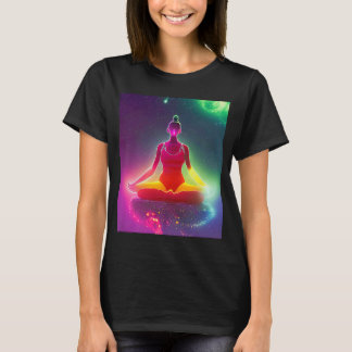 Yoga Girl Vrouw Sun Salutation Meditation Chakra T-shirt