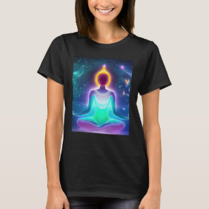 Yoga Girl Vrouw Sun Salutation Meditation Chakra T-shirt