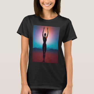 Yoga Girl Vrouw Sun Salutation Meditation Chakra T-shirt