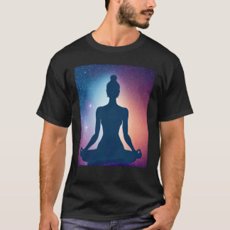 Yoga Girl Vrouw Sun Salutation Meditation Chakra T-shirt