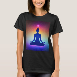 Yoga Girl Vrouw Sun Salutation Meditation Chakra T-shirt