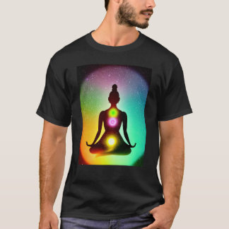Yoga Girl Vrouw Sun Salutation Meditation Chakra T-shirt