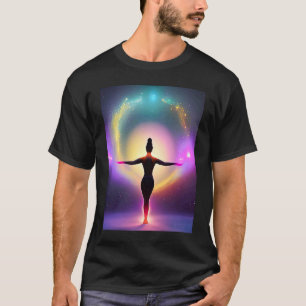 Yoga Girl Vrouw Sun Salutation Meditation Chakra T-shirt
