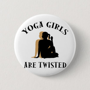 Yoga GIrls is Twisted Gift Ronde Button 5,7 Cm