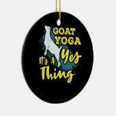 Yoga Goat Goatyoga Keramisch Ornament (Rechts)