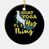 Yoga Goat Goatyoga Keramisch Ornament (Voorkant)