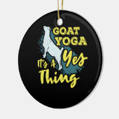 Yoga Goat Goatyoga Keramisch Ornament (Links)