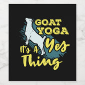Yoga Goat Goatyoga Wijn Etiket (Enkel label)