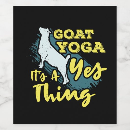 Yoga Goat Goatyoga Wijn Etiket (Enkel label)