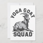 Yoga Goat Squad Grappige Geitenmeditatie Liefhebbe Kaart (Voorkant)