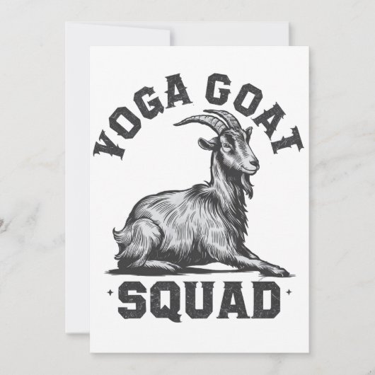 Yoga Goat Squad Grappige Geitenmeditatie Liefhebbe Kaart (Voorkant)