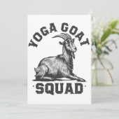 Yoga Goat Squad Grappige Geitenmeditatie Liefhebbe Kaart (Staand voorkant)