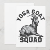 Yoga Goat Squad Grappige Geitenmeditatie Liefhebbe Kaart (Voorkant / Achterkant)
