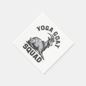 Yoga Goat Squad Grappige Geitenmeditatie Liefhebbe Servet (Hoek)