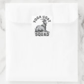Yoga Goat Squad Grappige Geitenmeditatie Liefhebbe Vierkante Sticker (Tas)