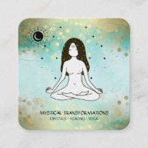 *~* Yoga Goddess Celestial Moon Magic Blauwgroen B