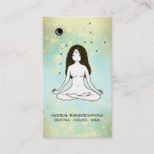 *~* Yoga Goddess Celestial Moon Magic Boho 3rd Eye Visitekaartje (Voorkant)
