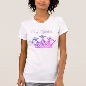 Yoga Godin Paarse Dames T-shirt (Voorkant)