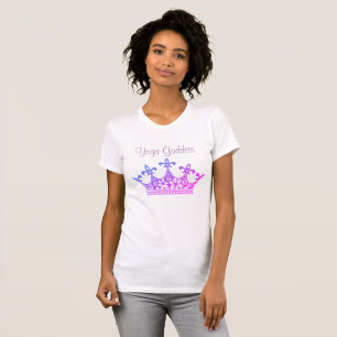 Yoga Godin Paarse Dames T-shirt