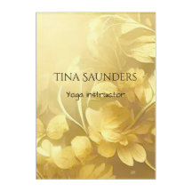 Yoga Gold bloemen, aangepaste naam