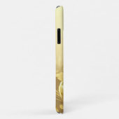 Yoga Gold bloemen, aangepaste naam Case-Mate iPhone Case (Achterkant/rechts)