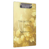 Yoga Gold bloemen, aangepaste naam Klembord (Rechts)