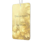 Yoga Gold bloemen, aangepaste naam Luchtverfrisser (Links)