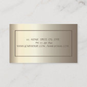 Yoga Gold Glitter Girl Champagne Visitekaartje (Achterkant)