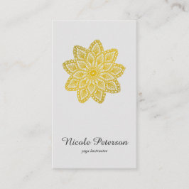 Yoga - Gold Lace Visitekaartje