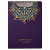 Yoga Gold Mandala Klembord (Voorkant)