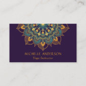 Yoga Gold Mandala Visitekaartje (Voorkant)