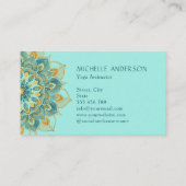 Yoga Gold Mandala Visitekaartje (Achterkant)